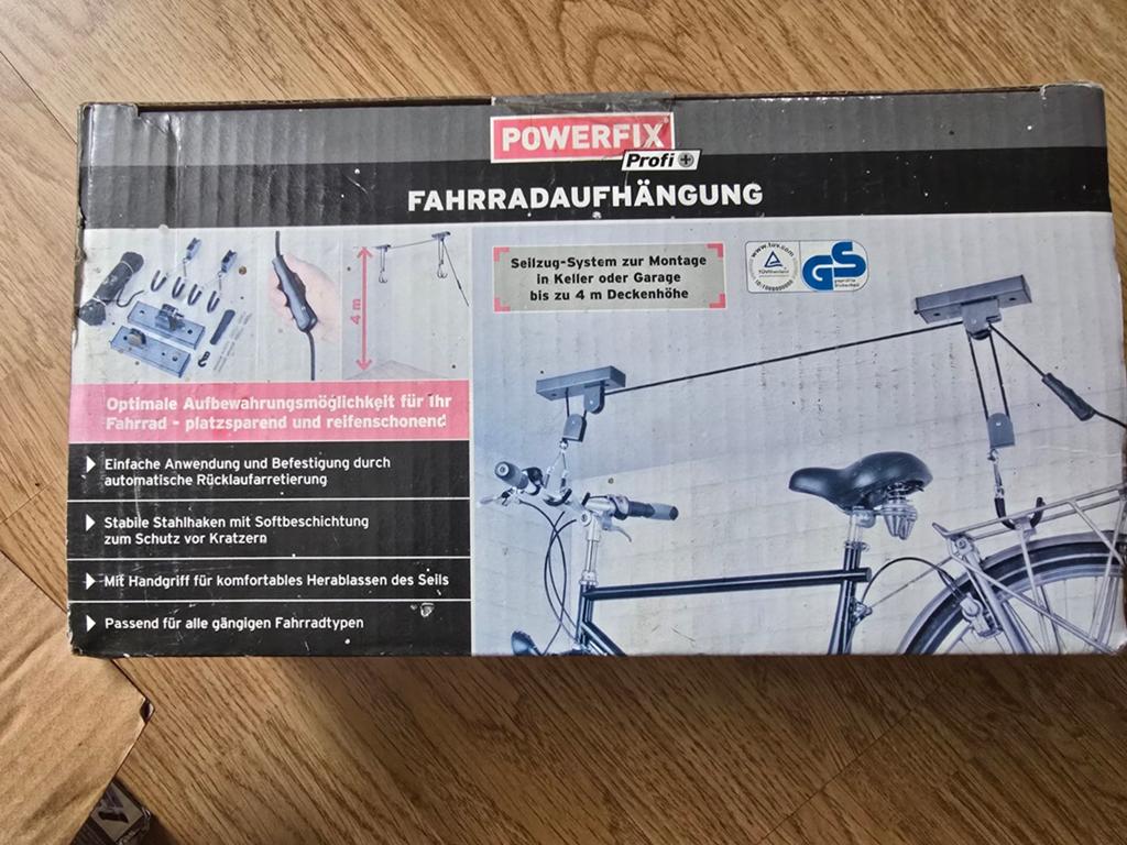 2xPowerfix fietsophangsysteem plafondift -nieuw/ongebruikt, Fietsen en Brommers, Ophalen of Verzenden, Zo goed als nieuw, Powerfix Profi