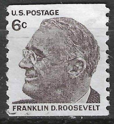 USA 1967 - Yvert 840A - Franklin Delano Roosevelt (ST), Verzenden, Gestempeld, Noord-Amerika
