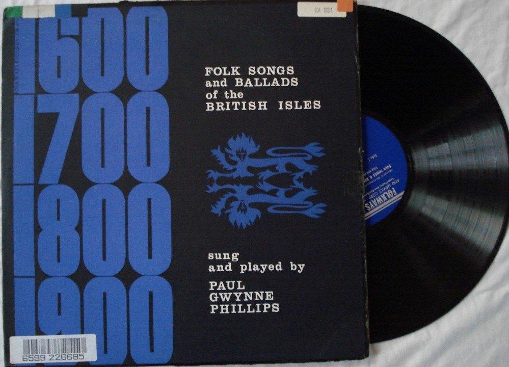 Paul Gwynne Phillips - Folk songs and ballads, Europees, Gebruikt, Ophalen of Verzenden, 12 inch