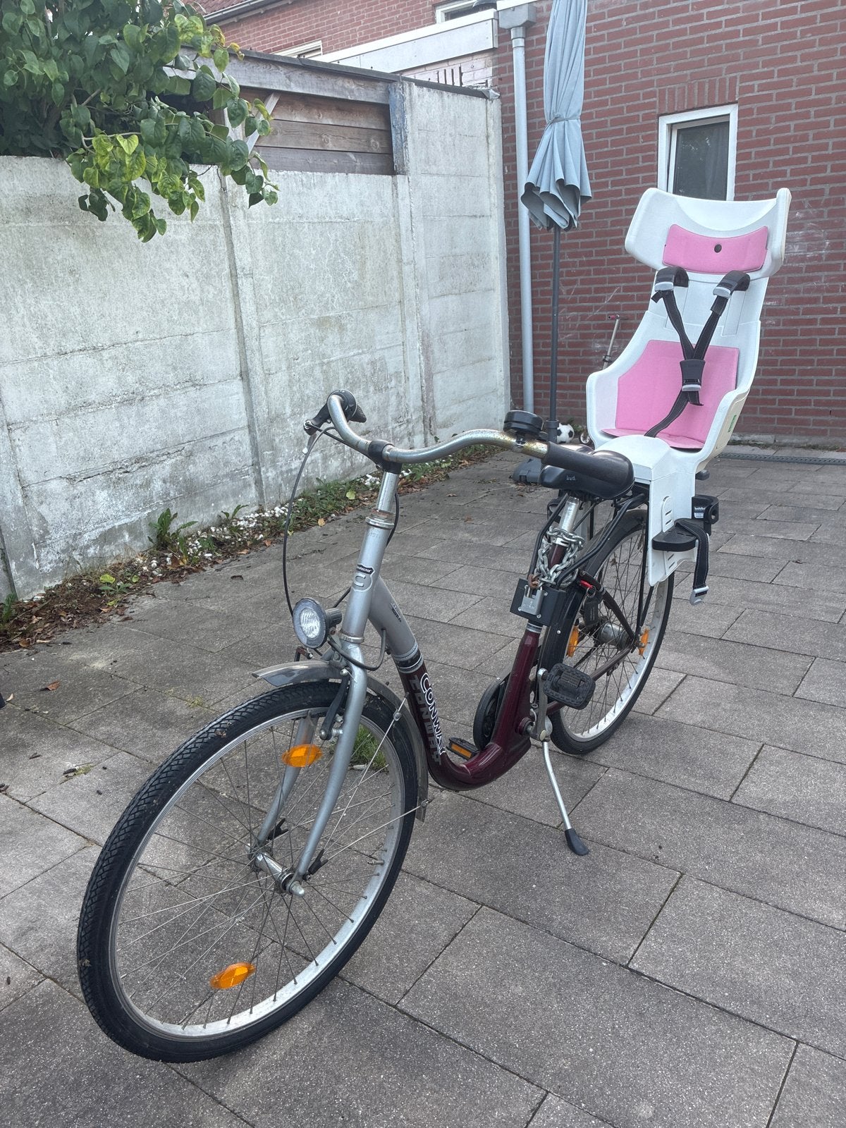Fiets Conway met Bobike fietsstoel - Gebruikt, Ophalen, Gebruikt, 1 kind, Overige merken