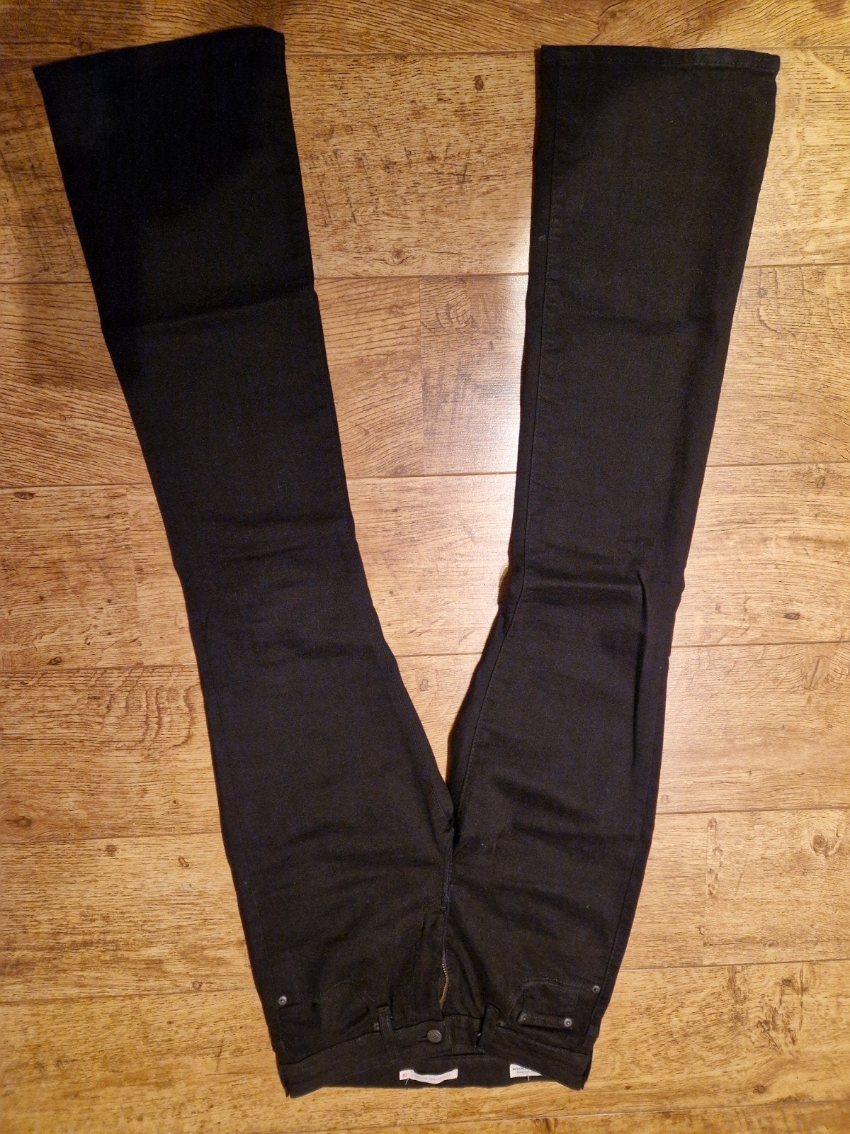 Levi's 725 High Rise Bootcut Jeans - Zwart - W28, Zwart, Ophalen of Verzenden, Zo goed als nieuw, W28 - W29 (confectie 36)