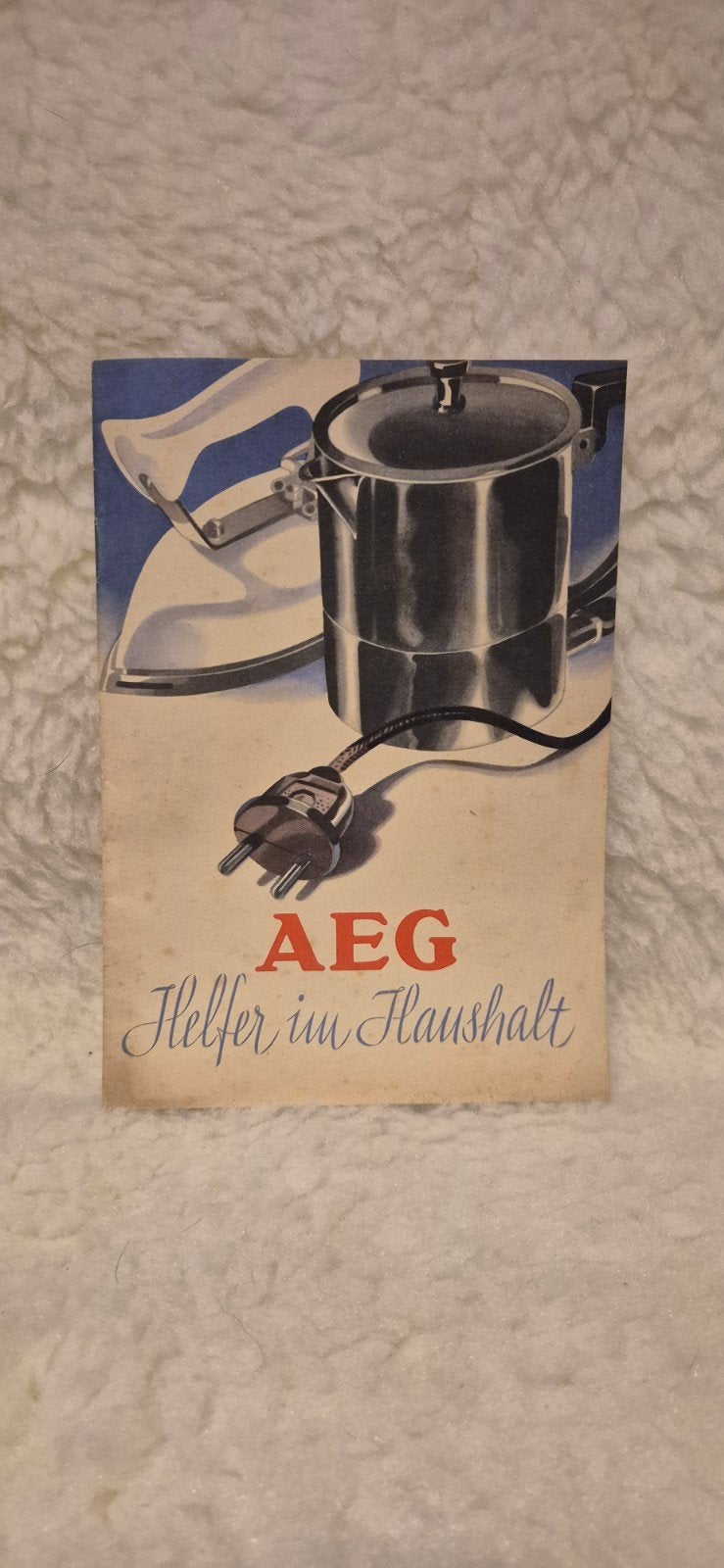 AEG Helfen im Haushalt folder - Vintage jaren 50 folder, Ophalen of Verzenden, Gelezen, AEG, Folder