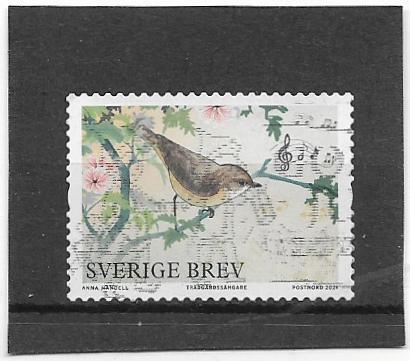 Zweden 2024 Voorjaarsvogels - Tradgardssangare BREV, Postzegels en Munten, Verzenden, Zweden, Gestempeld