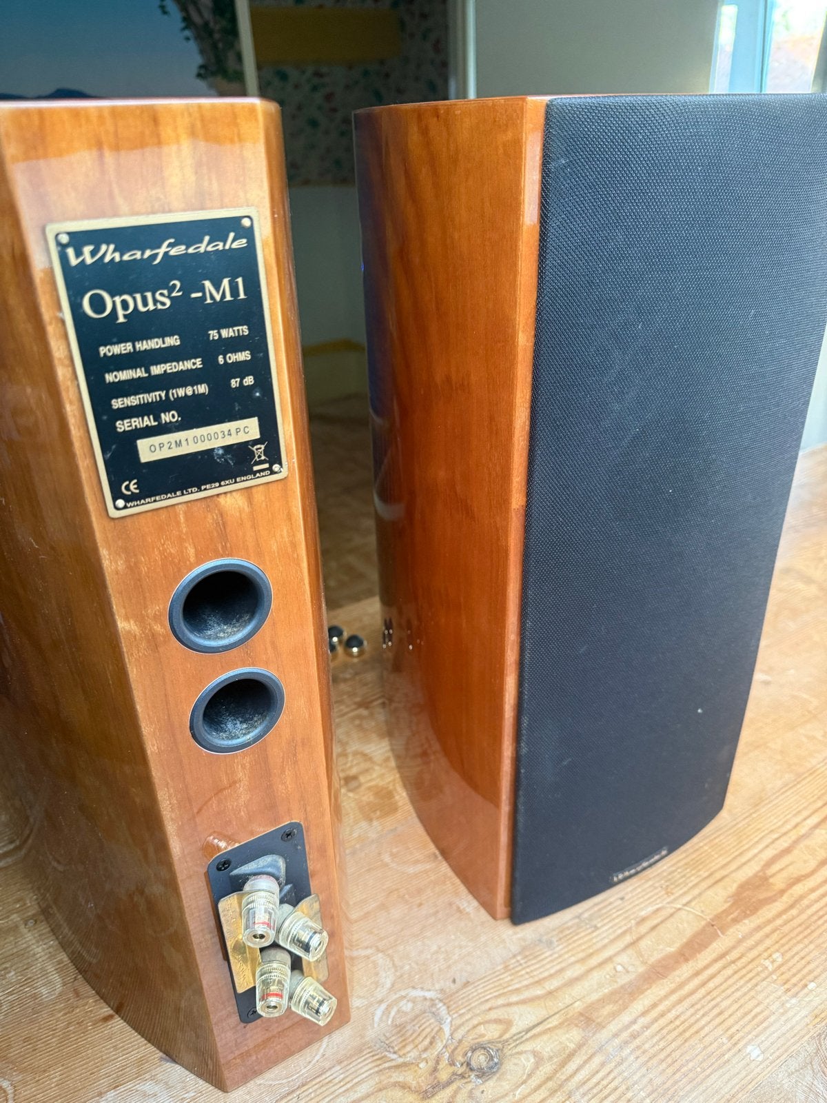 Wharfedale Opus2-M1 Boekenplank Luidsprekers  zonder standaa, Ophalen, Gebruikt, Wharfedale, 60 tot 120 watt