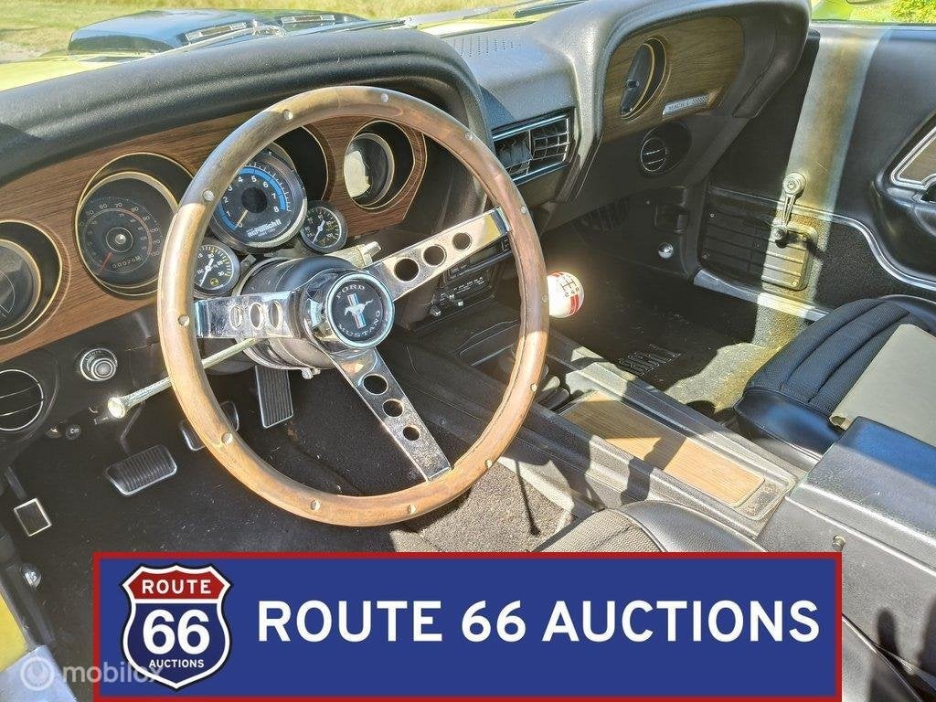 Ford Mustang Mach 1 | 1970 | Route 66 Auctions, Auto's, Overige carrosserieën, Zwart, Bedrijf, Handgeschakeld