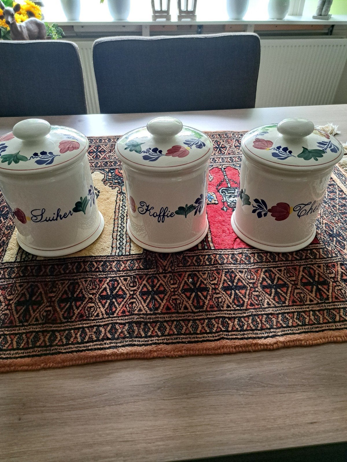 Boerenbond Voorraadpotten - Koffie, Thee, Suiker (3 stuks), Antiek en Kunst, Ophalen
