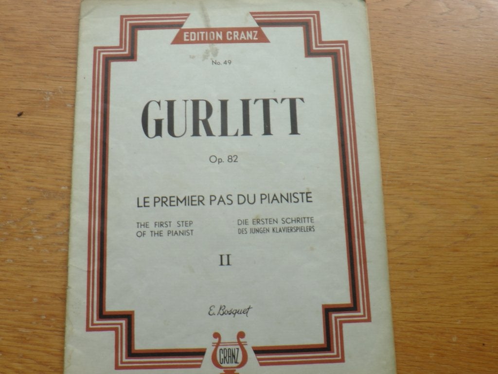Gurlitt - op82 - 2 - piano voor beginners, Gebruikt, Klassiek, Les of Cursus, Ophalen of Verzenden