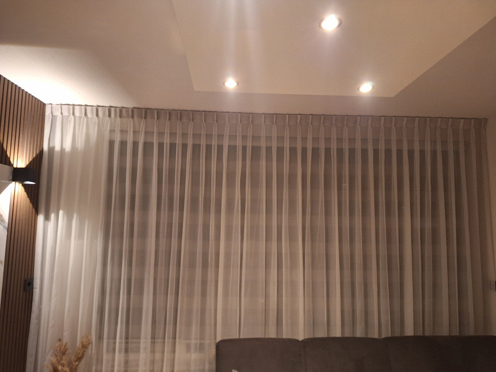 2x  Luxe vitrage inbetween gordijnen compleet met rits, 30 tot 80 cm, Radiator, 150 cm of meer, Ophalen of Verzenden