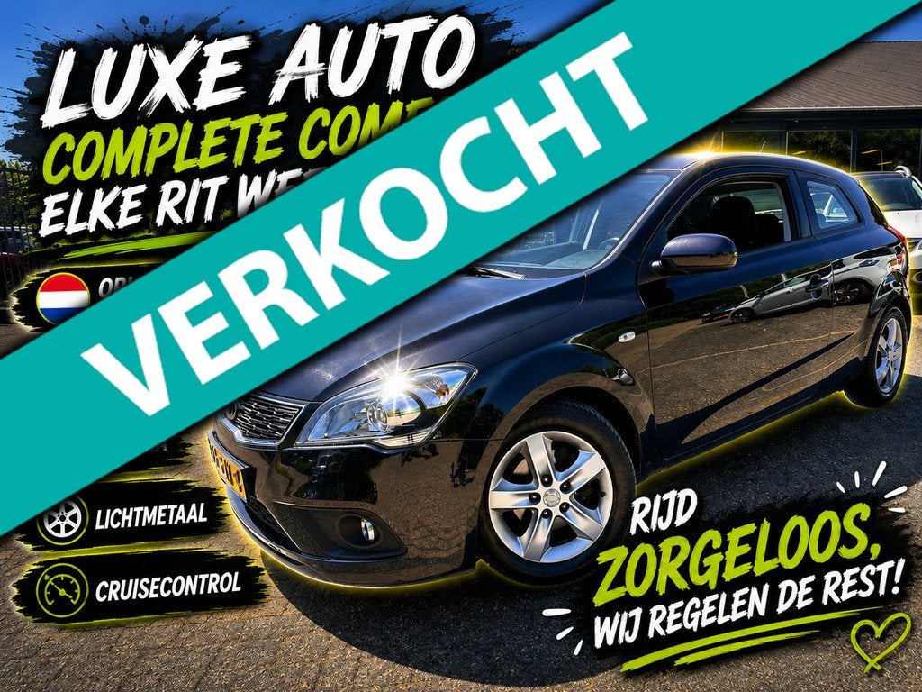 Kia Pro_cee'd 1.4 CVVT Seven/Navigatie/Camera/Luxe Uitvoerin, Voorwielaandrijving, Euro 5, Stof, Gebruikt