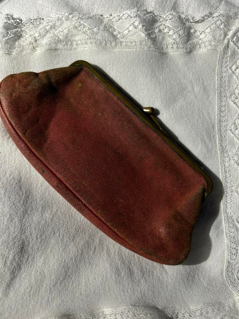 Vintage oude dames portomonaie, Gebruikt, Ophalen of Verzenden, X, X