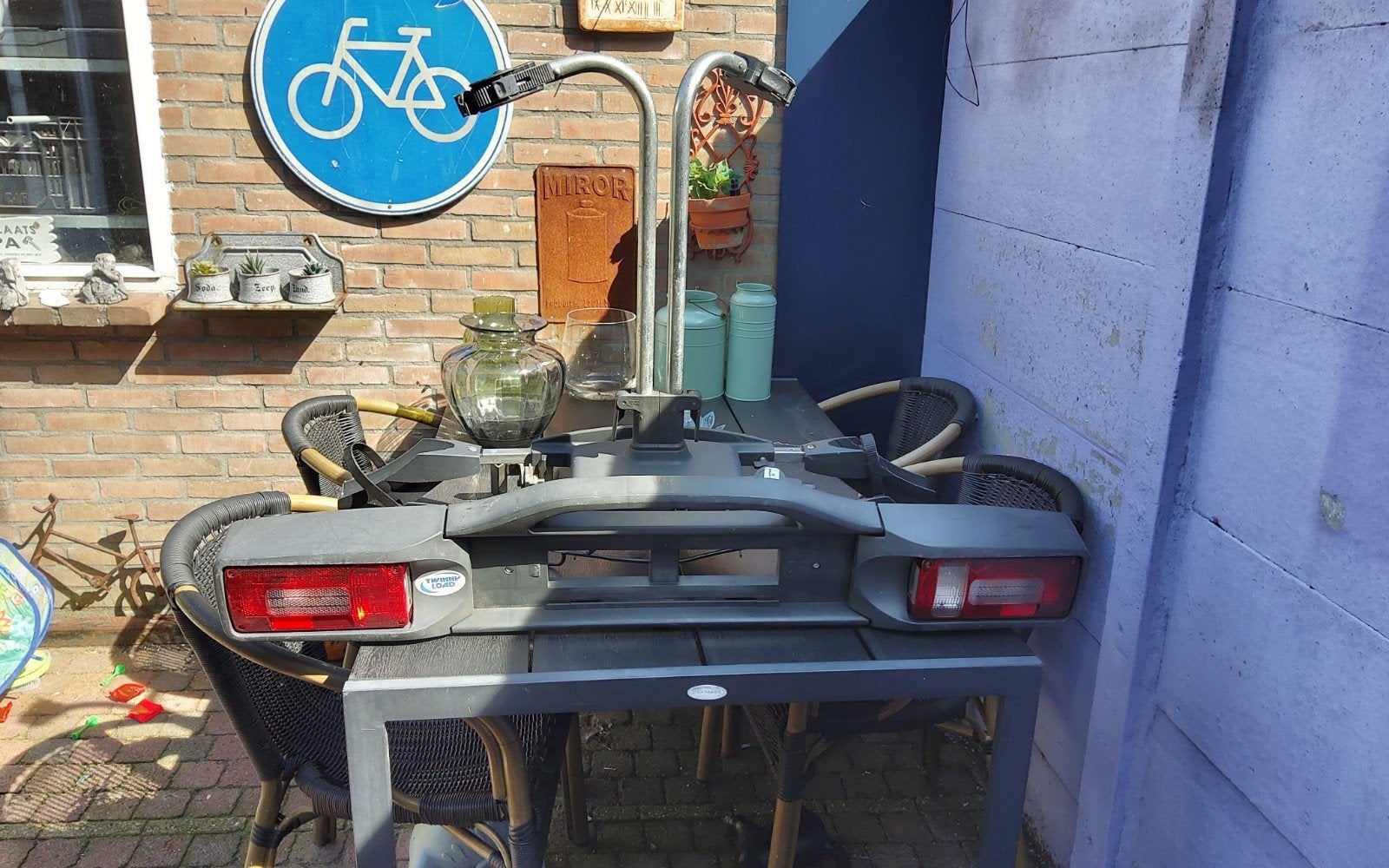 twinny load power carrier  zo goed als nieuw, Auto diversen, Fietsendragers, Ophalen, Trekhaakdrager