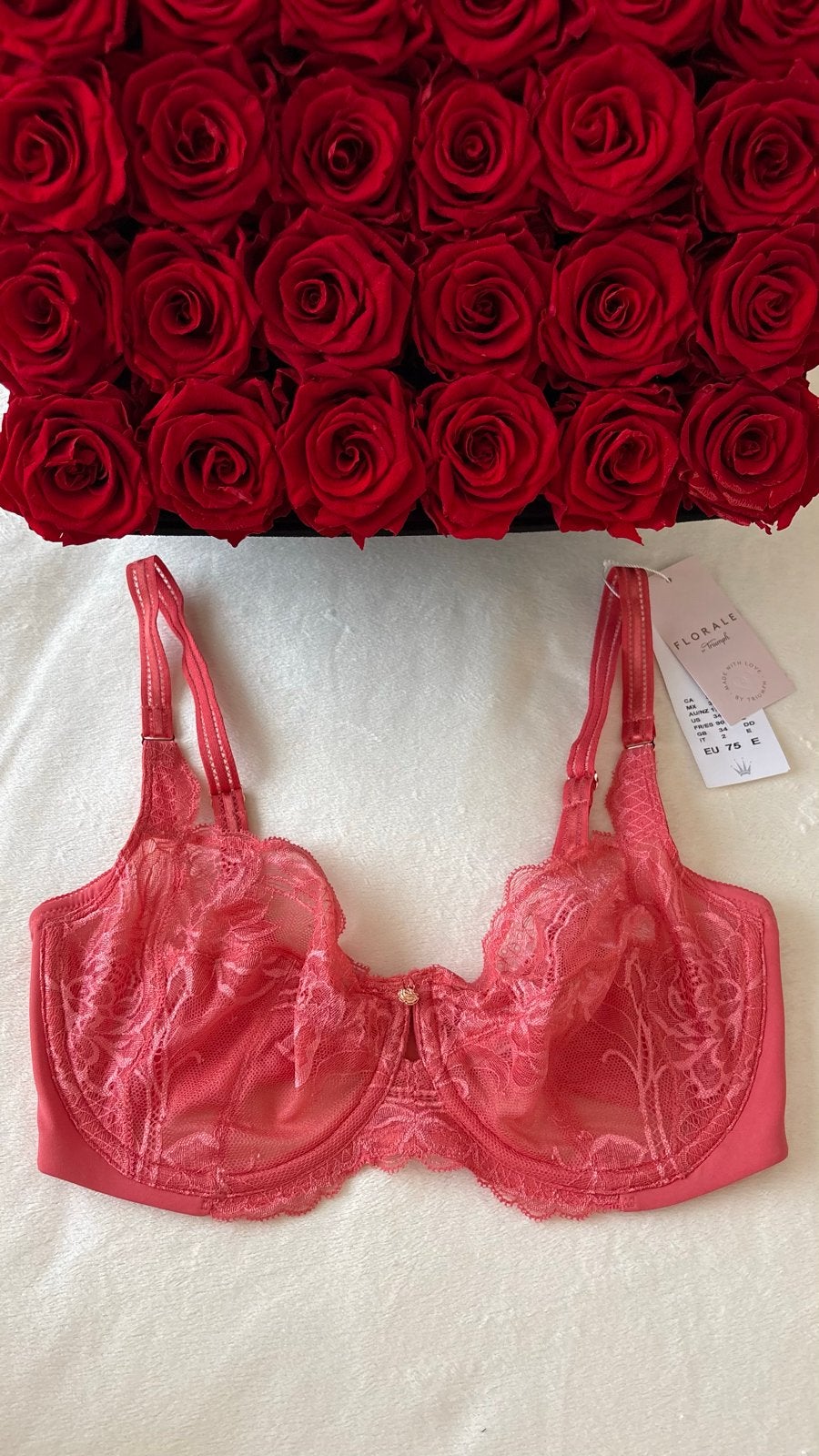 Triumph Florale BH 75E - Nieuw met kaartjes, Verzenden, Roze, BH