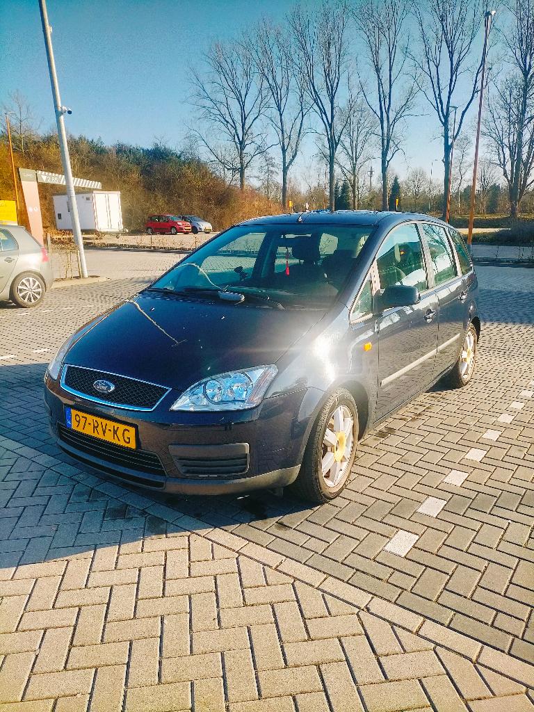 Ford C-Max 1.6 74KW 2005 Blauw - New APK, Voorwielaandrijving, 1596 cc, 4 cilinders, Blauw