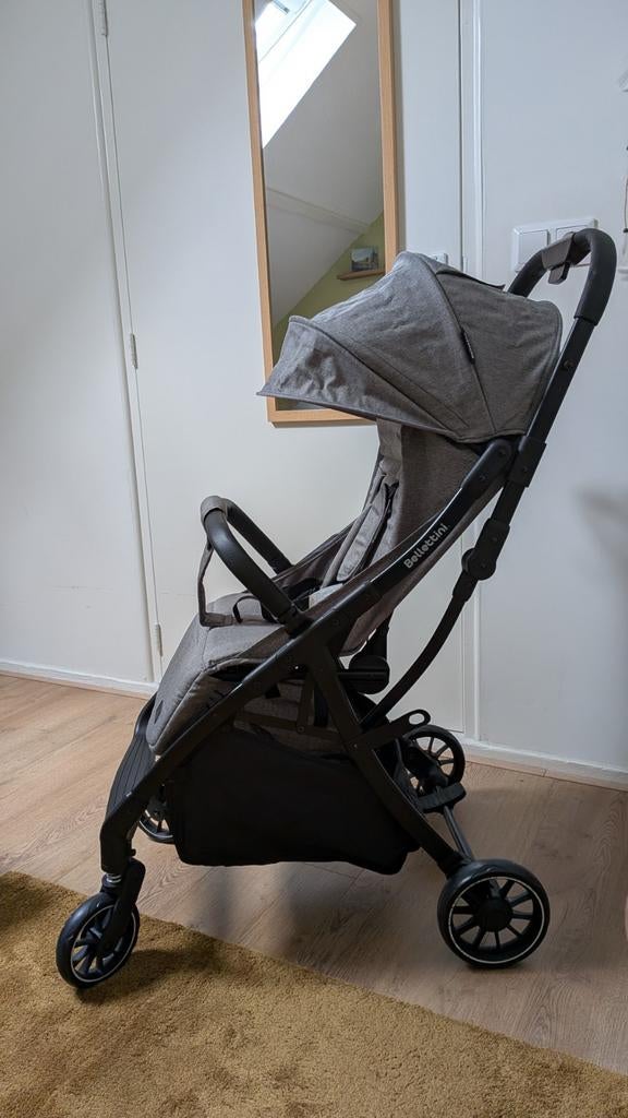 Bellettini Calesse Buggy - Lichtgewicht & Compact - Grijs, Kinderen en Baby's, Buggy's, Verstelbare rugleuning, Ophalen