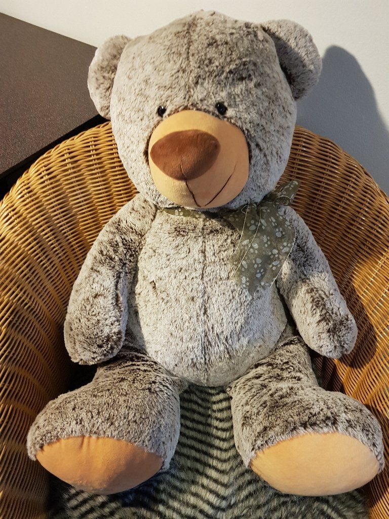 Knuffelbeer Middelgroot, Overige merken, Beer, Grijs, Ophalen of Verzenden