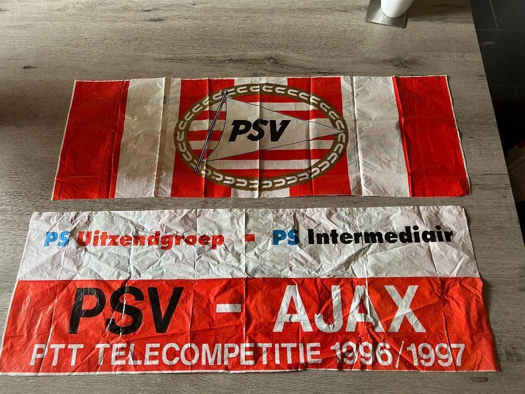 PSV banner PSV - Ajax 1996 -1997, Ophalen of Verzenden, Gebruikt, PSV, Overige typen