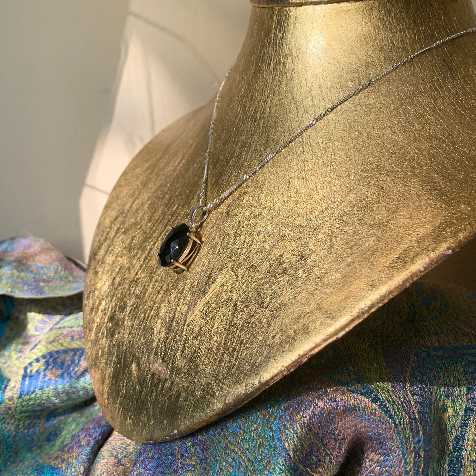 Rookkwarts morion Osiris hanger beschermt intuïtie aura, Zwart, Magnolia11, Nieuw, Ophalen of Verzenden