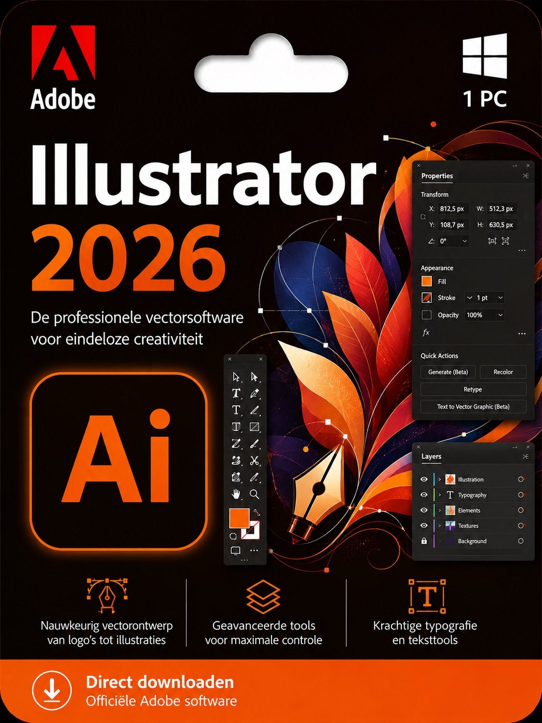 Illustrator 2026, Verzenden
