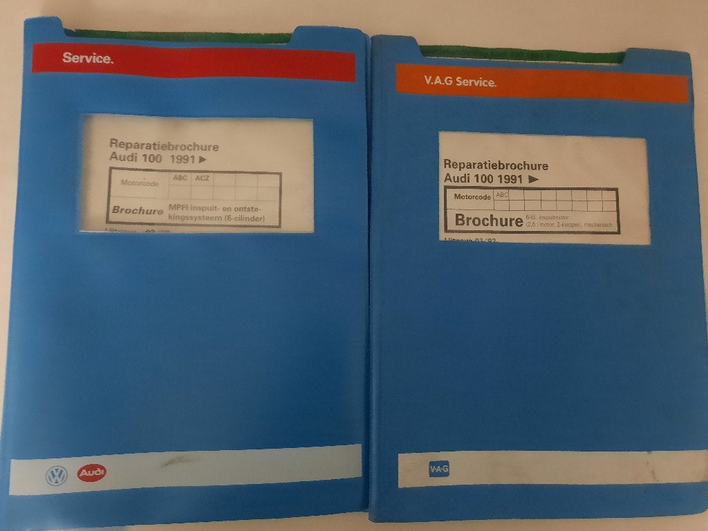 Audi 100/A6 dealer werkplaatsboeken 2,6 V6 motor 110KW  ABC, Ophalen of Verzenden, Gelezen, Audi