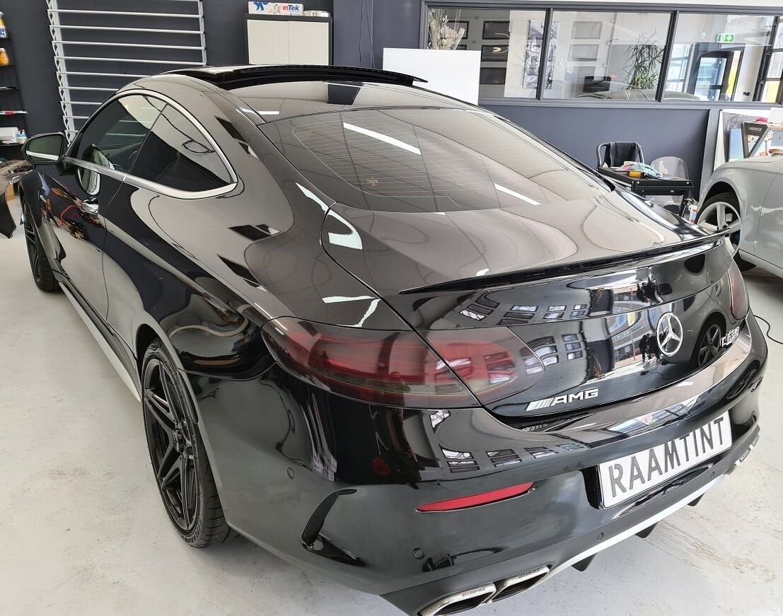 Mercedes C63S ramen blinderen / ramen tinten Raamtint Nieuwv, 24-uursservice, Overige werkzaamheden