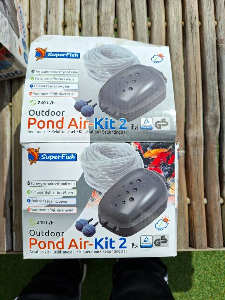 Vijverpomp en air kit nieuw, Ophalen of Verzenden, Nieuw, Vijverpomp