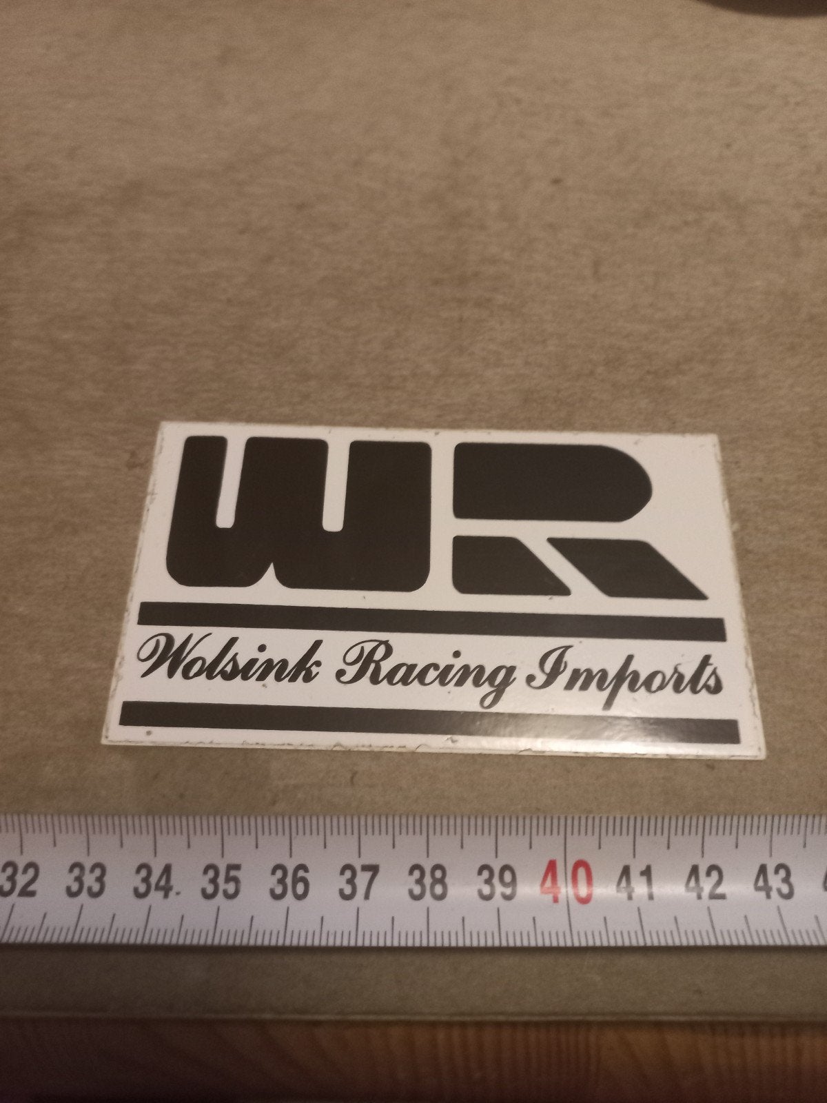 Wolsink Racing Imports Sticker/Decal, Ophalen of Verzenden