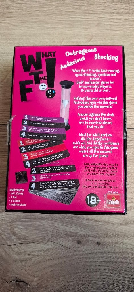 WTF! What the F! Party game for adults Goliath bordspel, Goliath, Onbekend, Nieuw, Ophalen of Verzenden