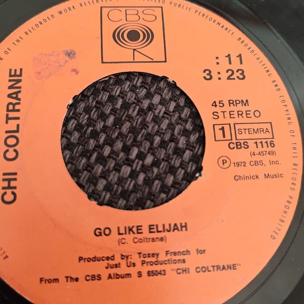 Chi Coltrane - Go Like Elijah - 7" Single, Cd's en Dvd's, Vinyl Singles, Ophalen of Verzenden, 7 inch