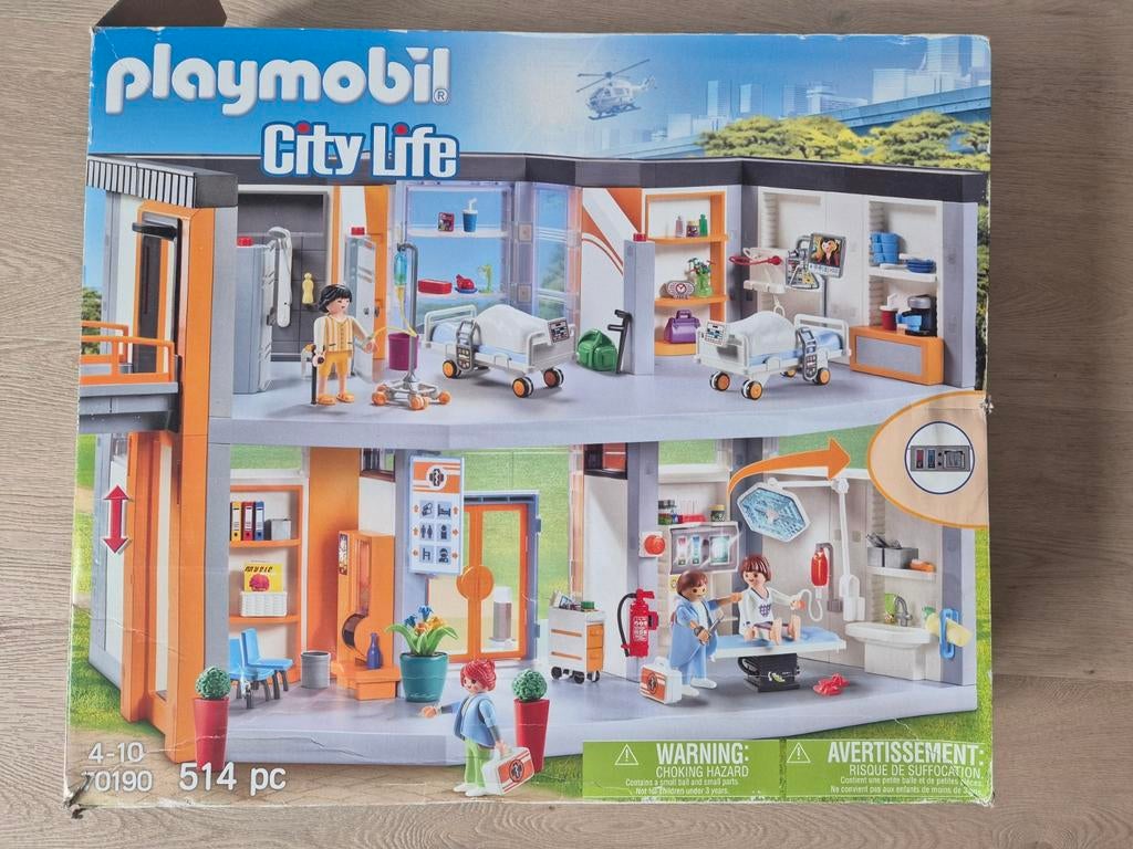 Playmobil city life ziekenhuis 70190, Kinderen en Baby's, Speelgoed | Playmobil, Ophalen of Verzenden, Zo goed als nieuw