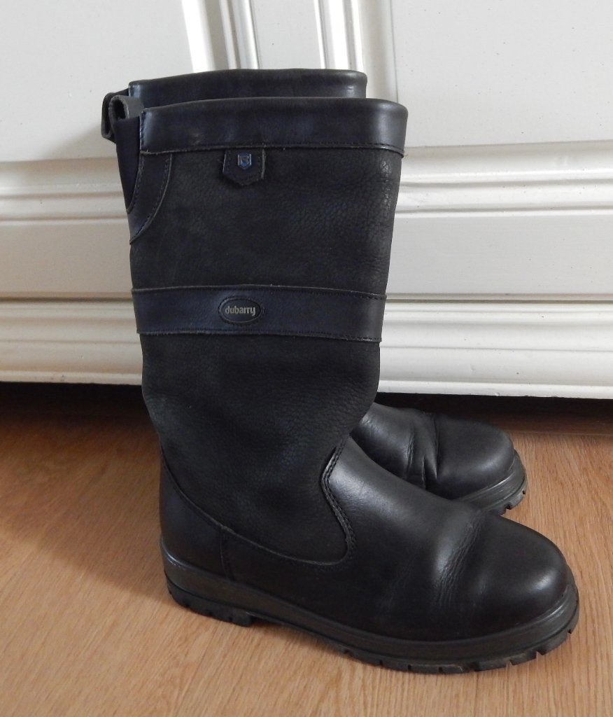 Dubarry zwarte halfhoge laarzen mt.4 = 36,5 waterdicht, Ophalen of Verzenden, Zo goed als nieuw, Zwart