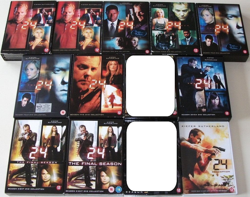 TV-Serie *** 24 *** Seizoen 1 + 2 + 3 + 4 + 5 + 7 + 8 + Film, Cd's en Dvd's, Engels, Nederlands, Ophalen of Verzenden, Zo goed als nieuw