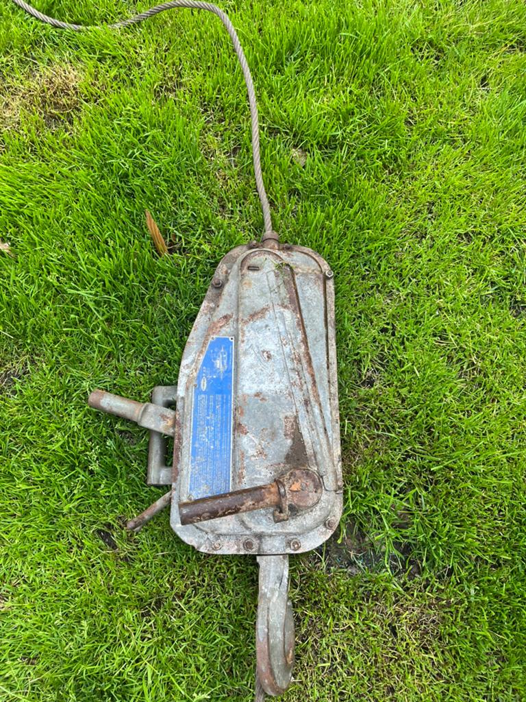 Kabel lier tirfor 13t, Ophalen, Gebruikt, Handmatig