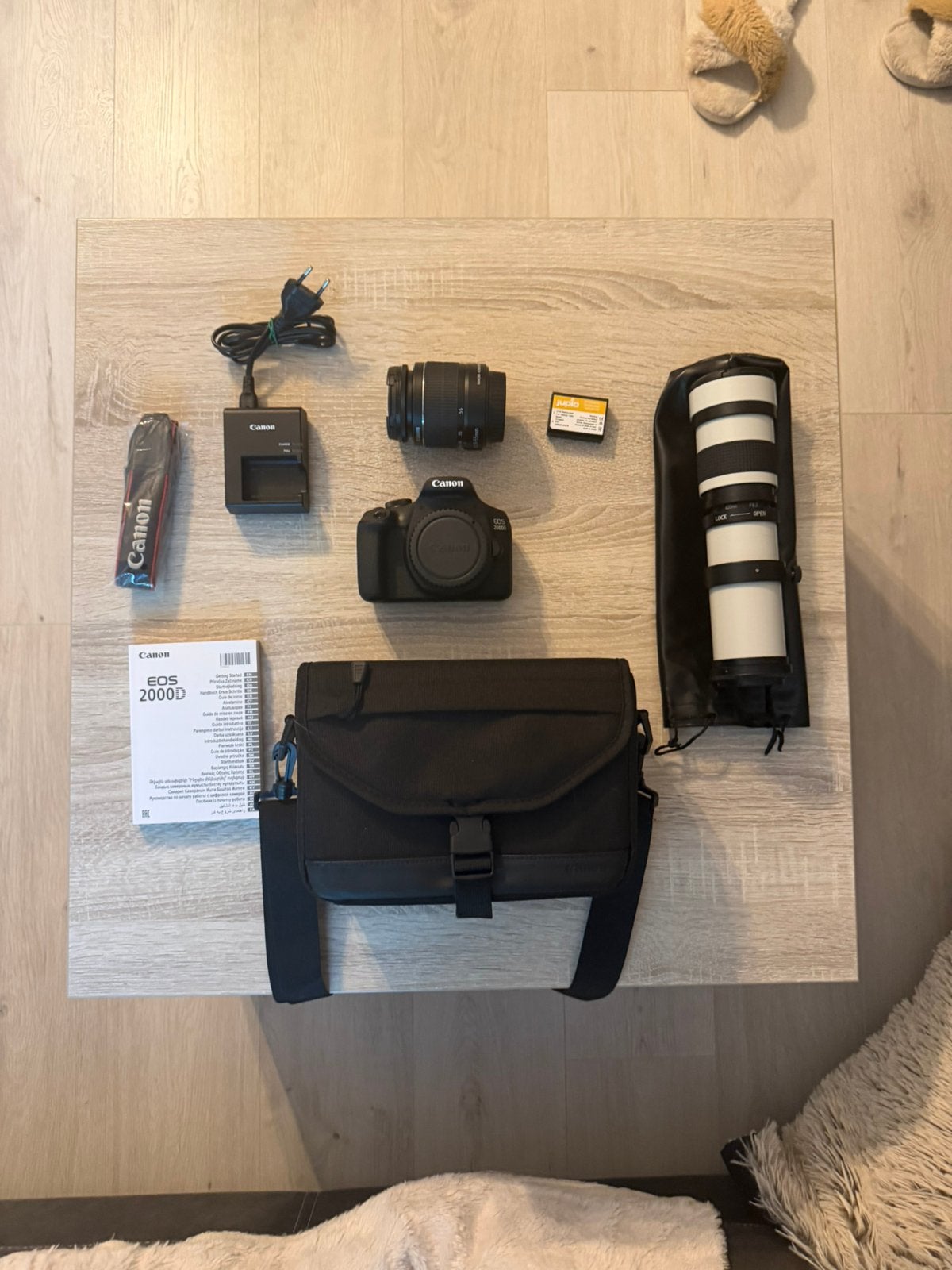 Canon eos 2000d complete camera set, Ophalen, Spiegelreflex, Canon, Zo goed als nieuw