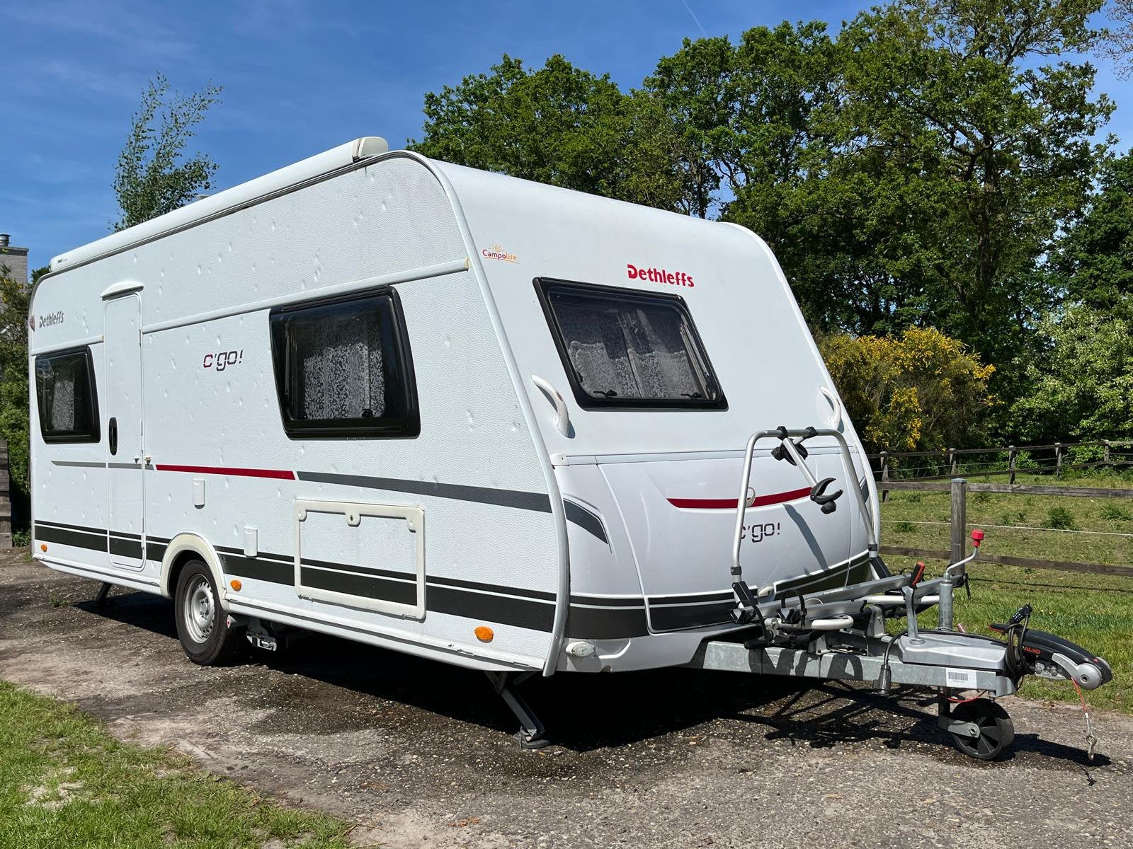Caravan dethleffs c’go 495FR 2019, Rondzit, Frans bed, Particulier, Schokbreker