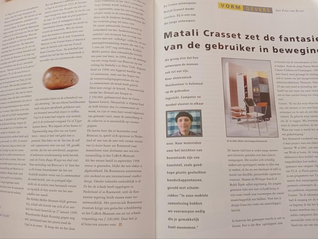 JAS Jorg Immendorf Constantin Brancusi Matali Crasset, Ophalen of Verzenden, 1980 tot heden, Tijdschrift