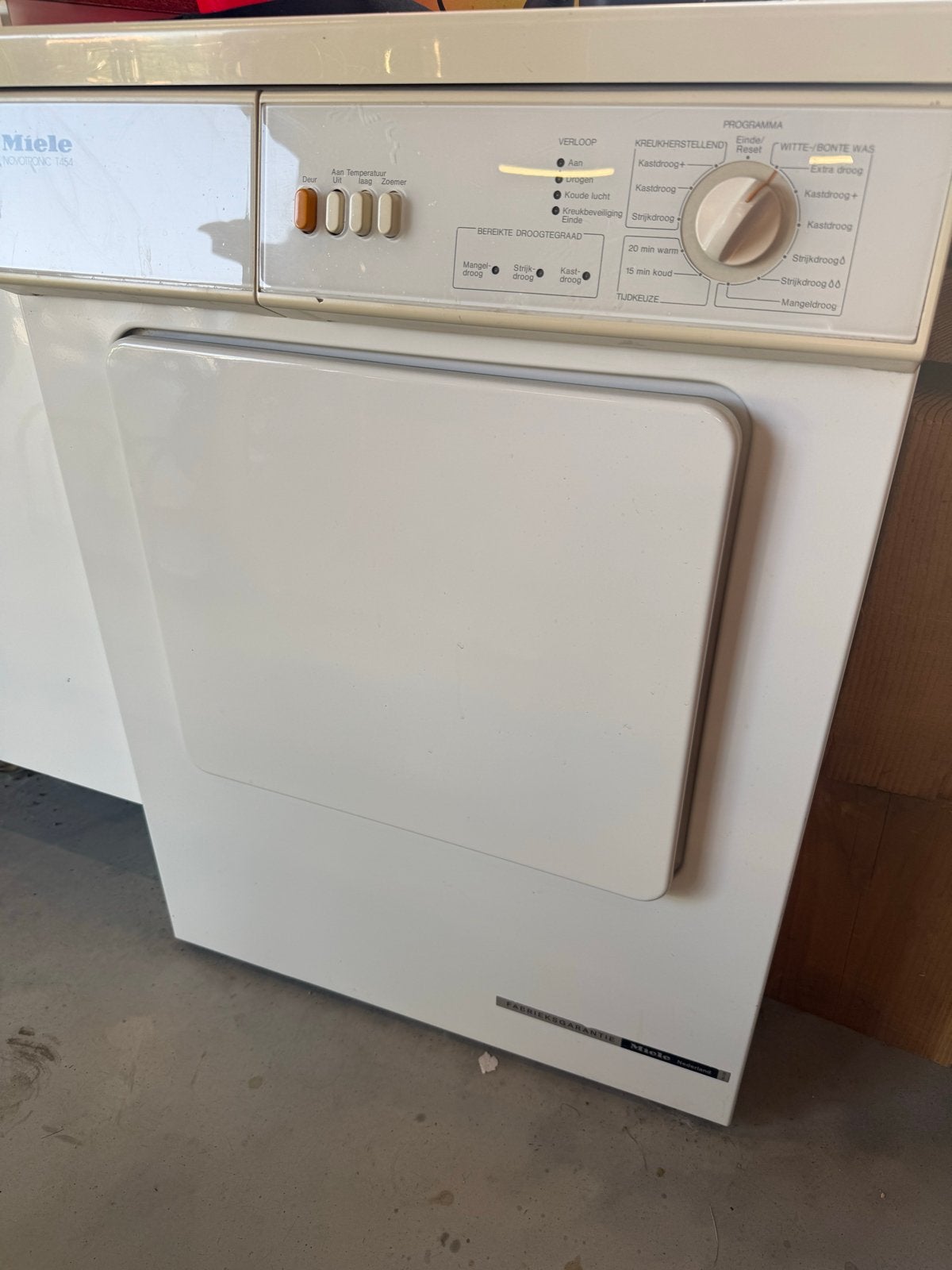 Miele Novotronic T454 Wasdroger - Betrouwbaar en Efficiënt, Ophalen, 6 tot 8 kg, Gebruikt, Luchtafvoer