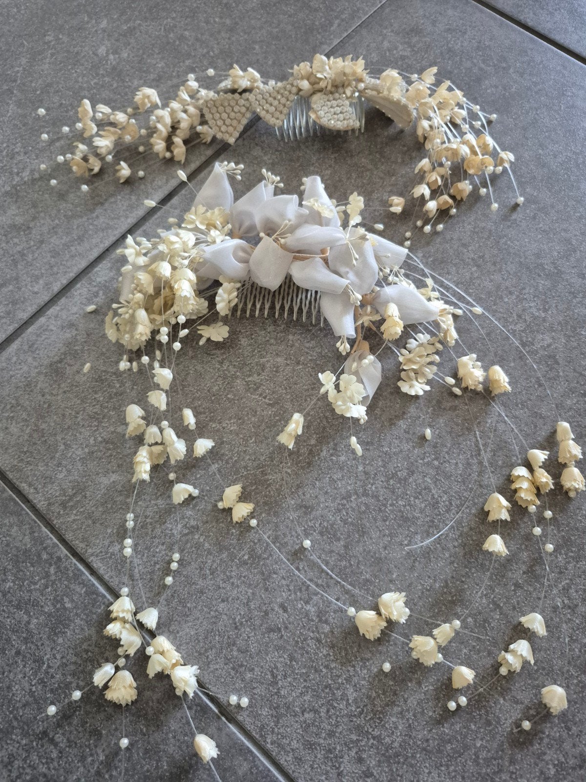 Oude vintage haar accessoires bruiloft, Antiek en Kunst, Ophalen of Verzenden