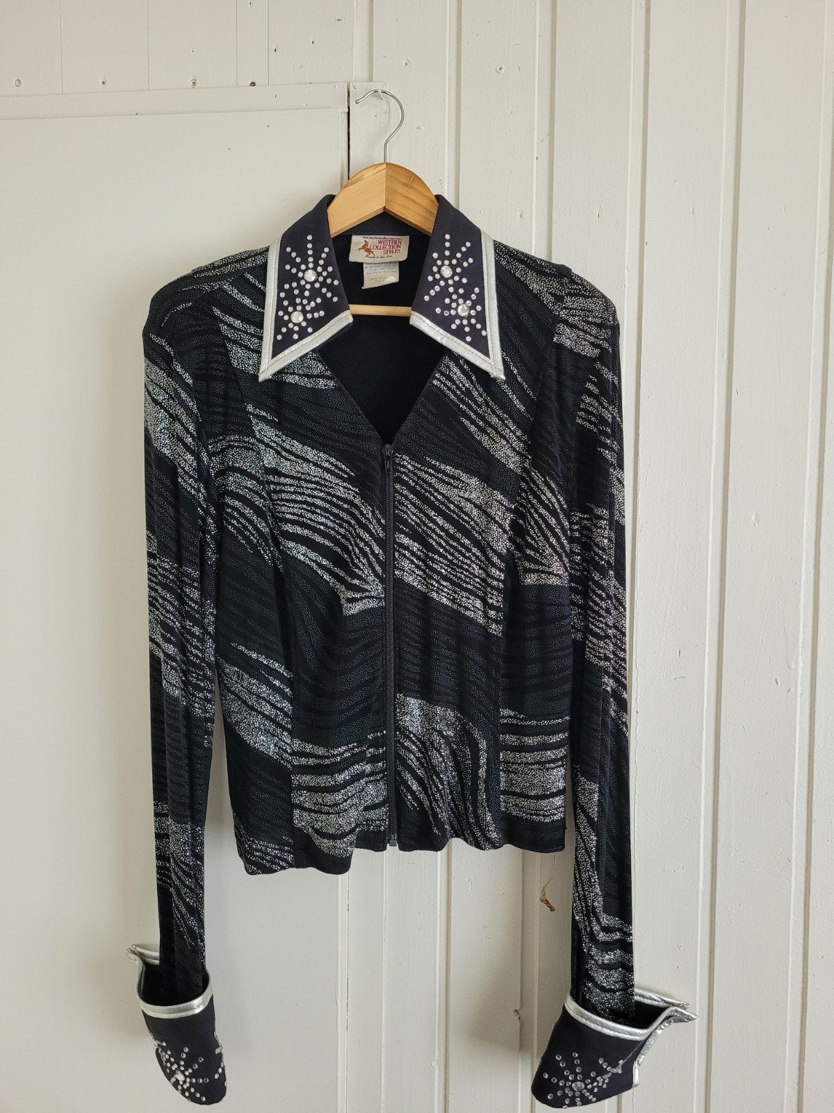 Western Collection Styles Blouse met Strass en Zilver, Sport en Fitness, Dansen, Ophalen of Verzenden, Zo goed als nieuw