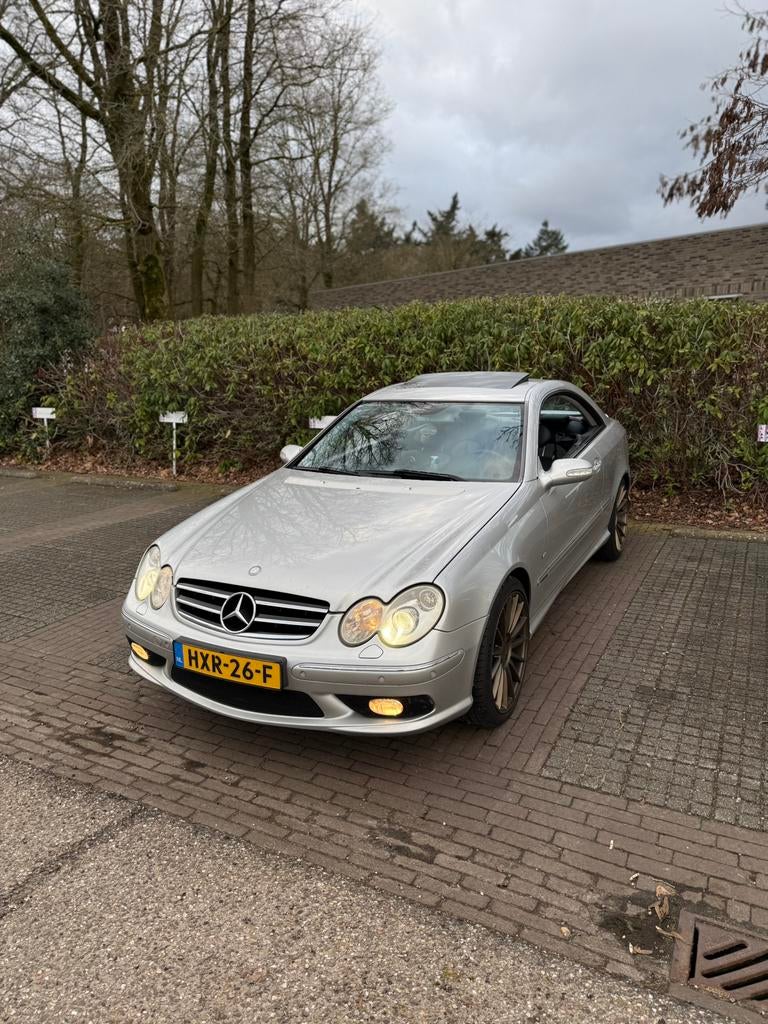 Mercedes CLK500 7G-tronic AMG, 19’Inch, Full Option, 4 stoelen, 1560 kg, Particulier, 4966 cc