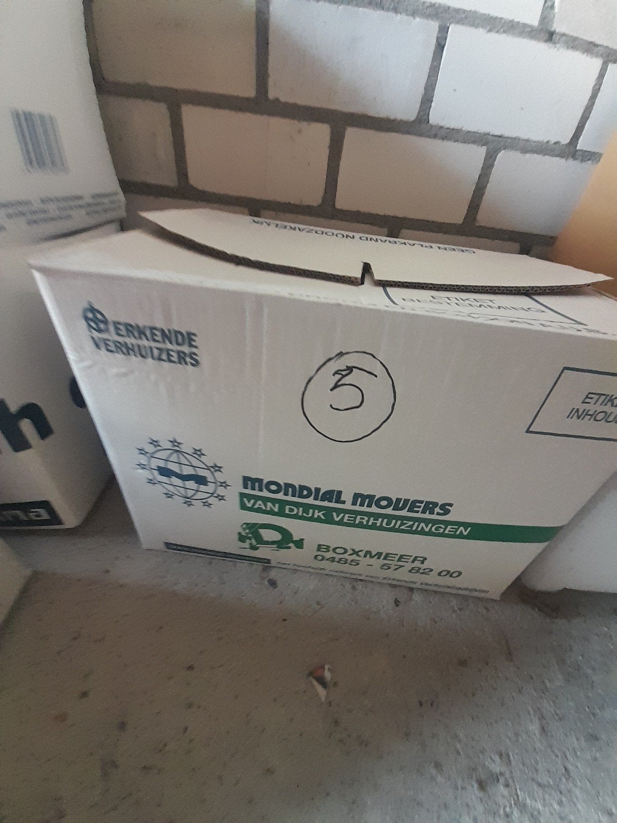 Verhuis doos bierglazen nr. 5, Ophalen, Zo goed als nieuw, Glas of Glazen, Overige merken