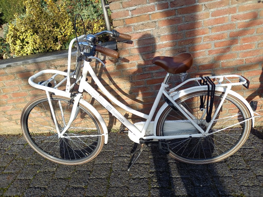 witte transporter/oma fiets – 3 versnellingen, Fietsen en Brommers, Ophalen, Gebruikt, Overige merken, Versnellingen