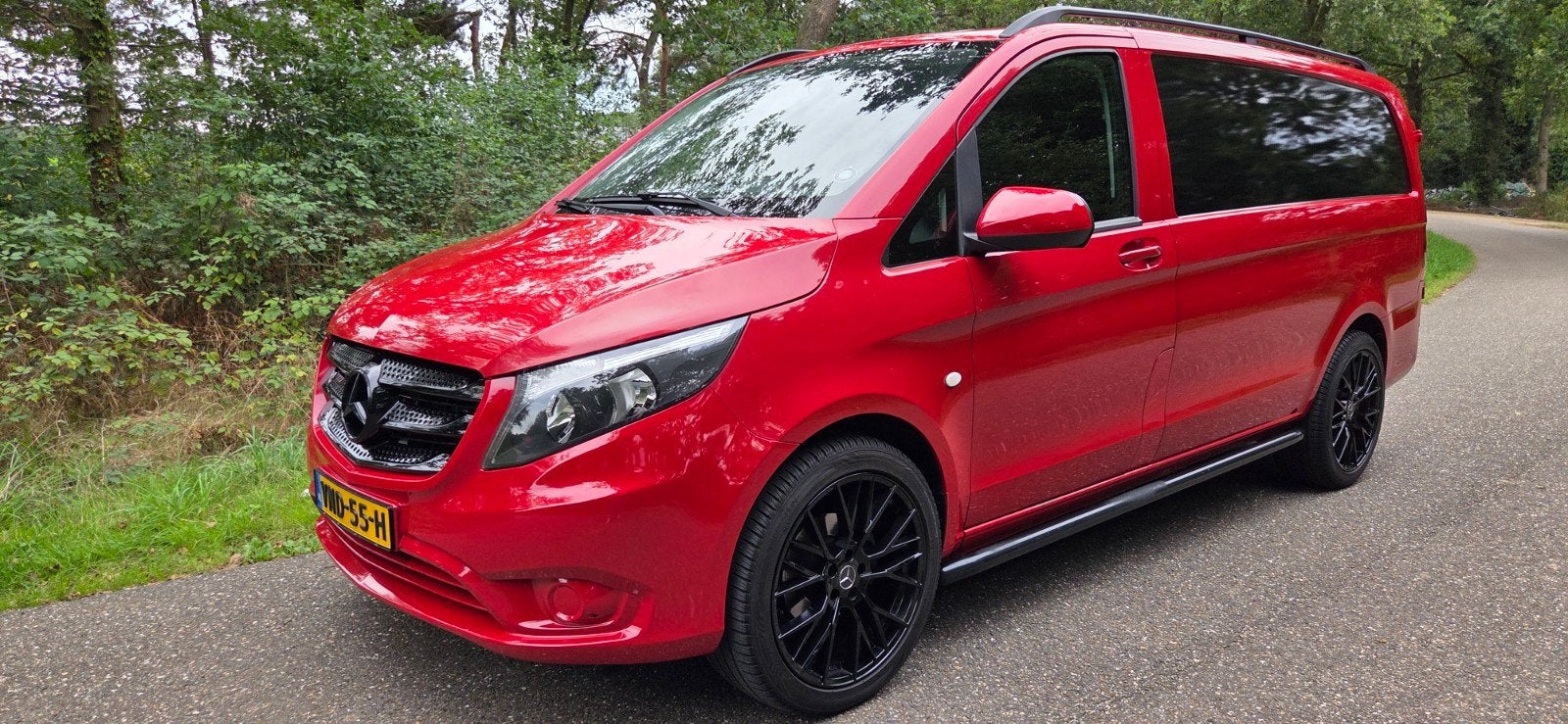 Mercedes-Benz Vito 2.1 CDI 100KW 2017 Rood, Auto's, 4 cilinders, Mercedes-Benz, Diesel, Particulier