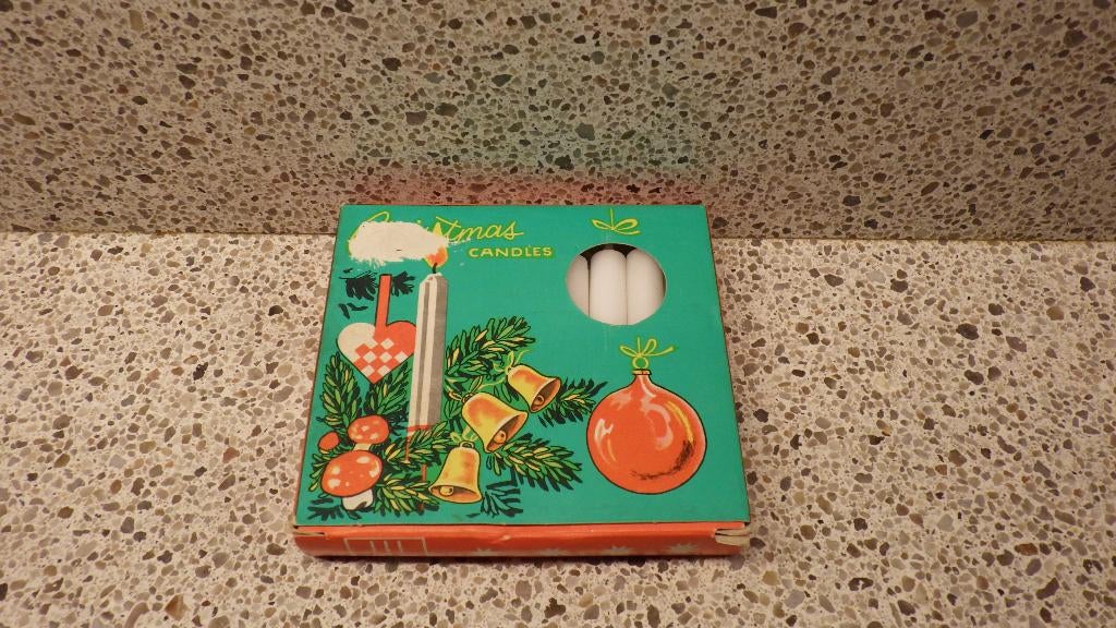 mooie witte kerstkaarsjes in doosje, Diversen, Ophalen of Verzenden, Gebruikt