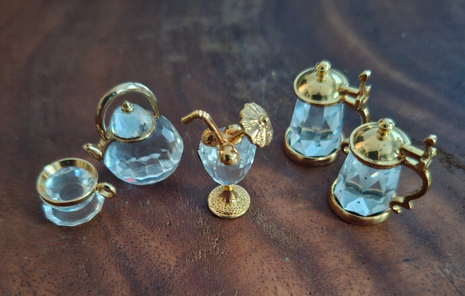 Miniatuur kristallen set crystal swarovski, Antiek en Kunst, Antiek | Glas en Kristal, Ophalen of Verzenden