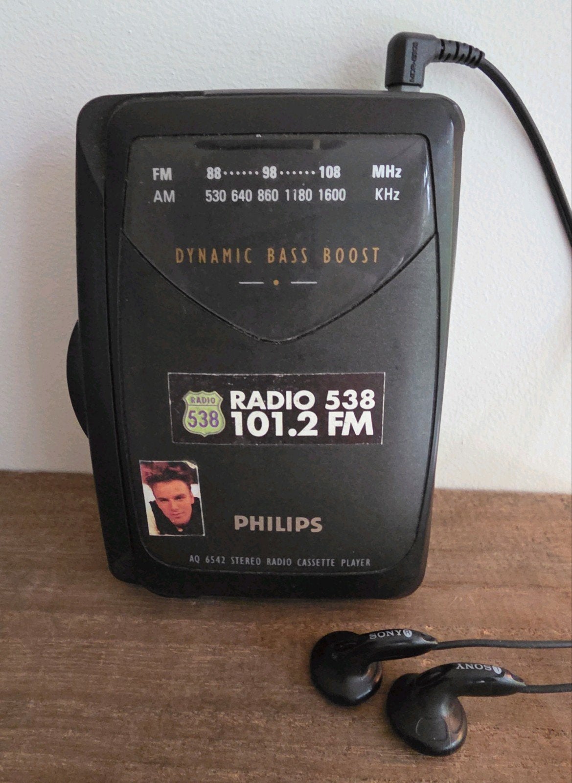 Vintage Philips AQ6542/00K Walkman met Sony oortjes, Audio, Tv en Foto, Walkmans, Discmans en Minidiscspelers, Ophalen of Verzenden