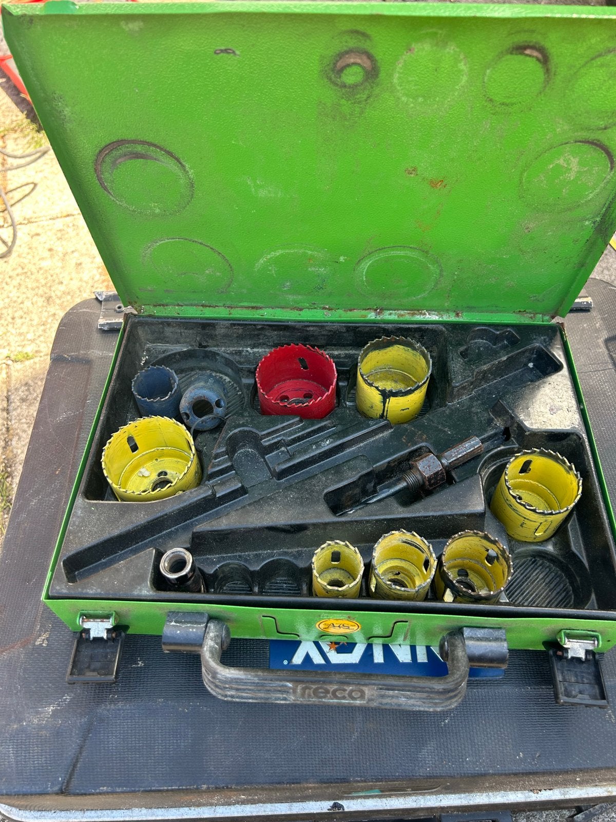 Gatenzaagset in koffer - Diverse maten, Doe-het-zelf en Verbouw, Gereedschap | Boormachines, Ophalen of Verzenden, Gebruikt, Overige typen