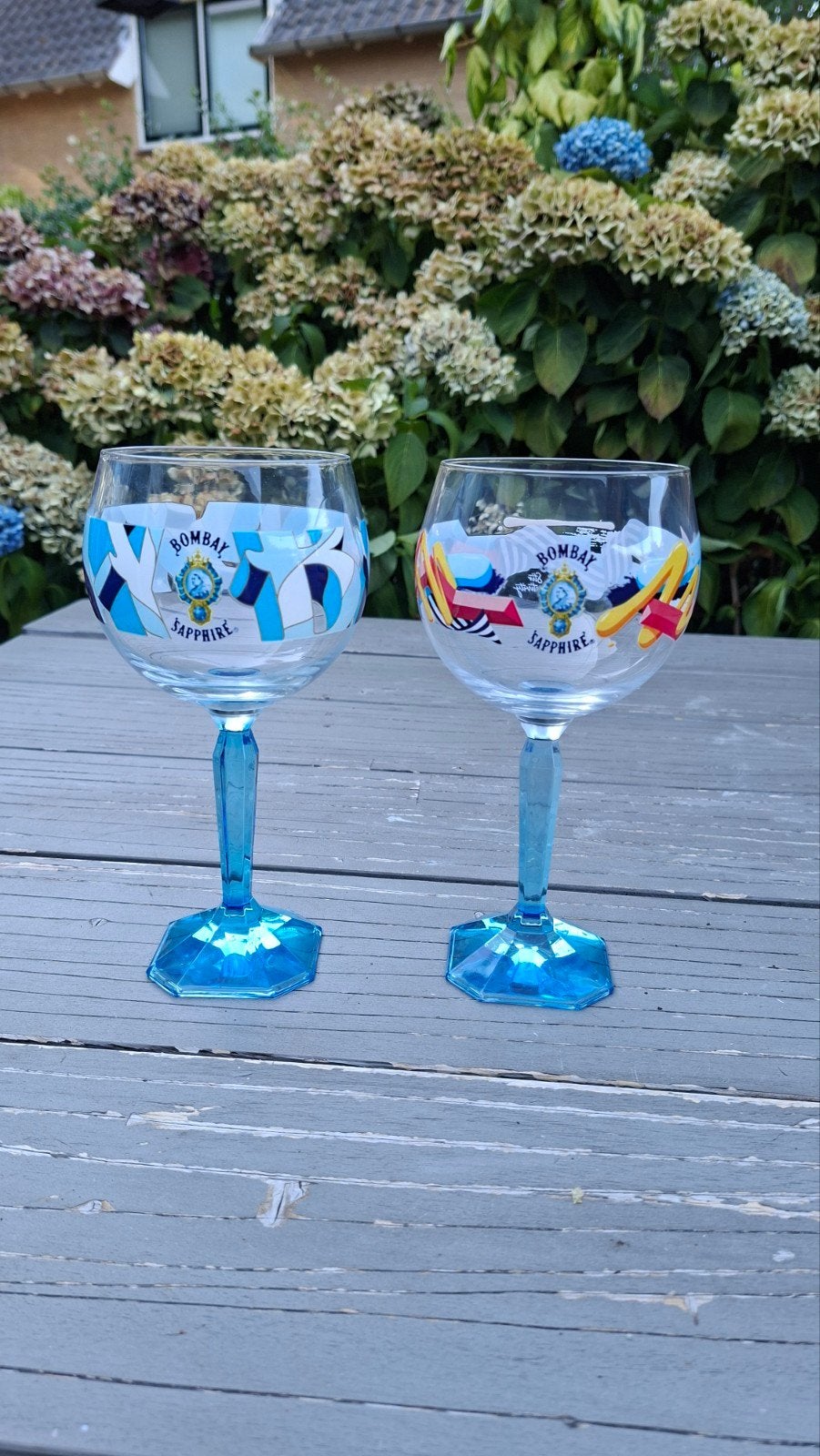 Set van 2 Bombay Sapphire 'Stir Creativity' Gin Tonic Glazen, Ophalen of Verzenden, Zo goed als nieuw, Overige merken, Glas
