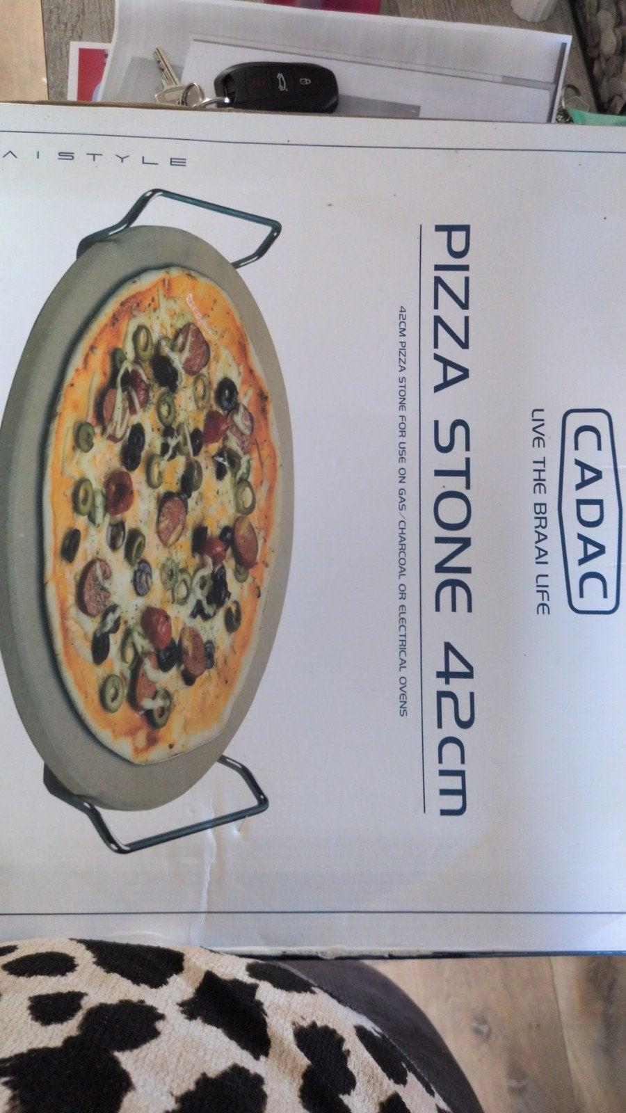 Cadac Pizzasteen 42cm voor Skottelbraai/BBQ, Ophalen of Verzenden, Zo goed als nieuw, Cadac