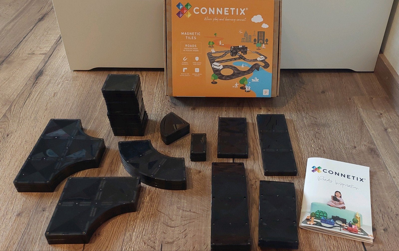 Connetix roads creative pack 48 pieces , zgan, Ophalen of Verzenden, Zo goed als nieuw, Overige merken