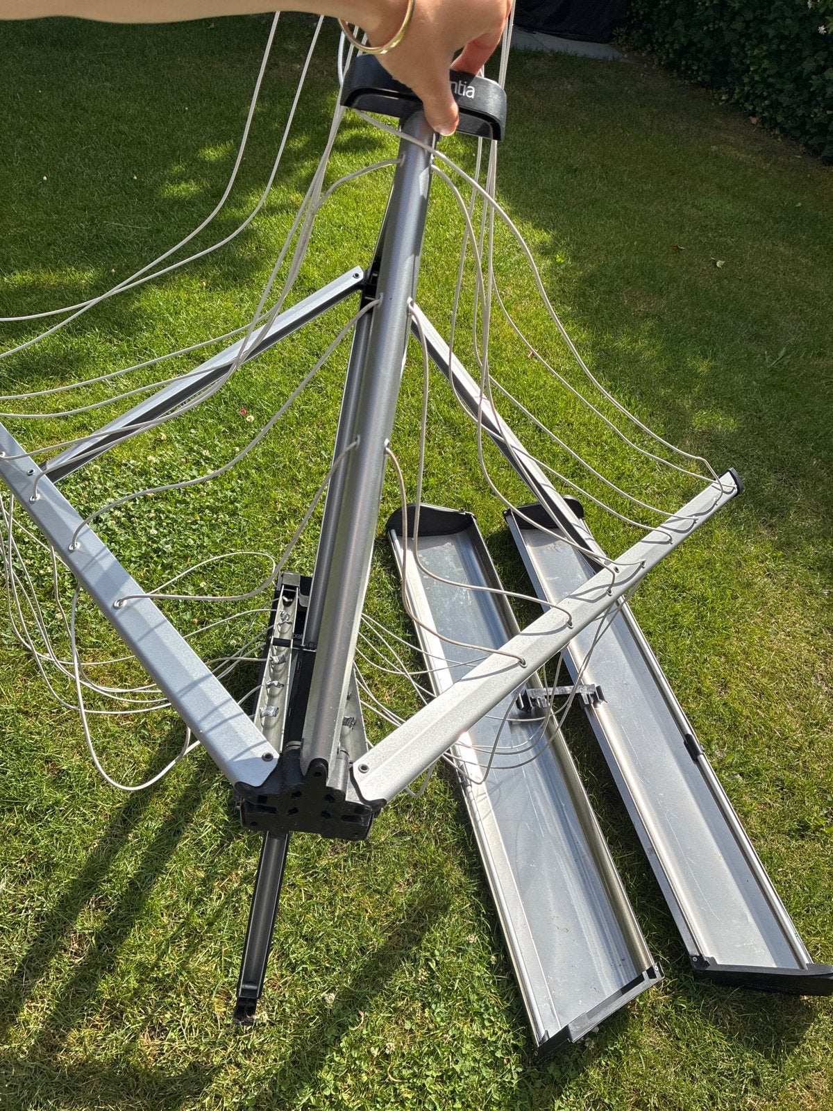 Brabantia wand droogrek, uittrekbaar - Weinig gebruikt, Ophalen, Zo goed als nieuw, Wasrek